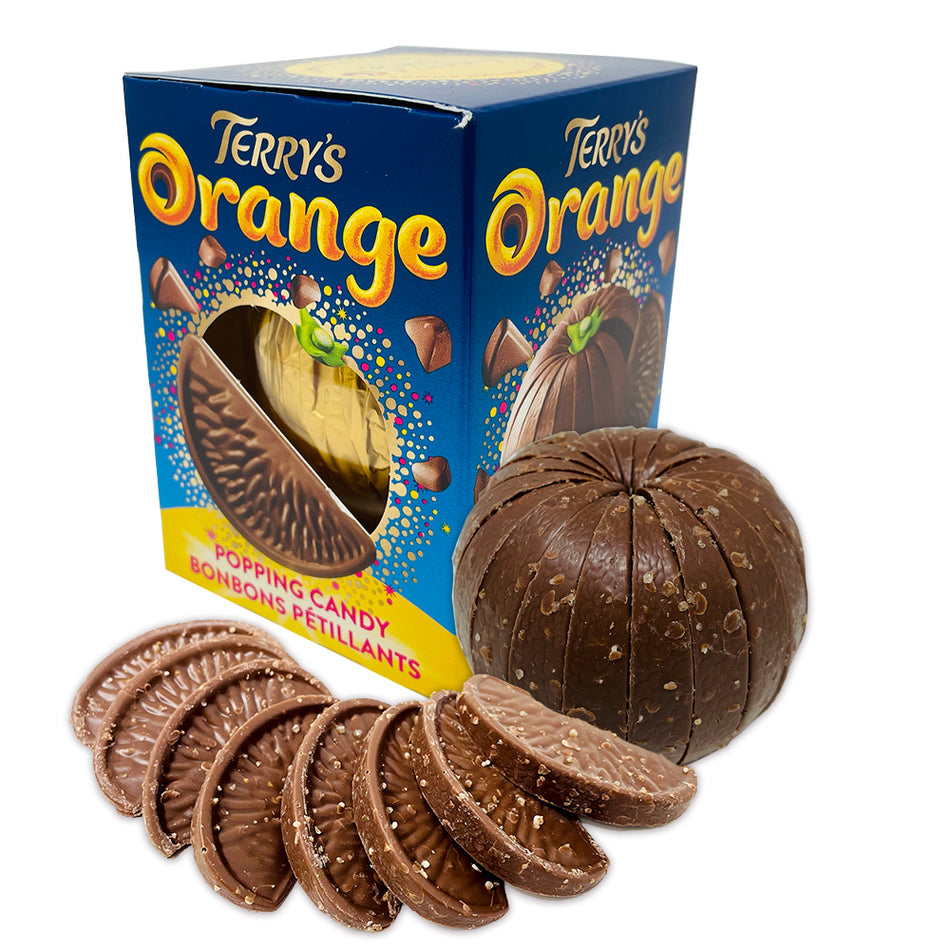 Terry's Chocolate Orange with Popping Candy 147g Spread, terrys chocolate, terry's chocolate, british chocolate, orange chocolate, popping candy