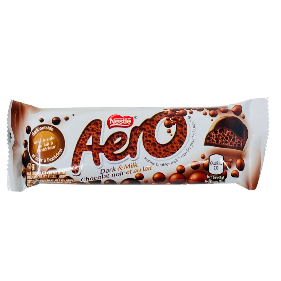Aero Dark and Milk Chocolate - 42g, Aero Dark Chocolate, Aero Milk Chocolate, Whimsical Chocolate Bars, Smooth Chocolate Delight, aero, aero chocolate, aero chocolate bar, nestle chocolate