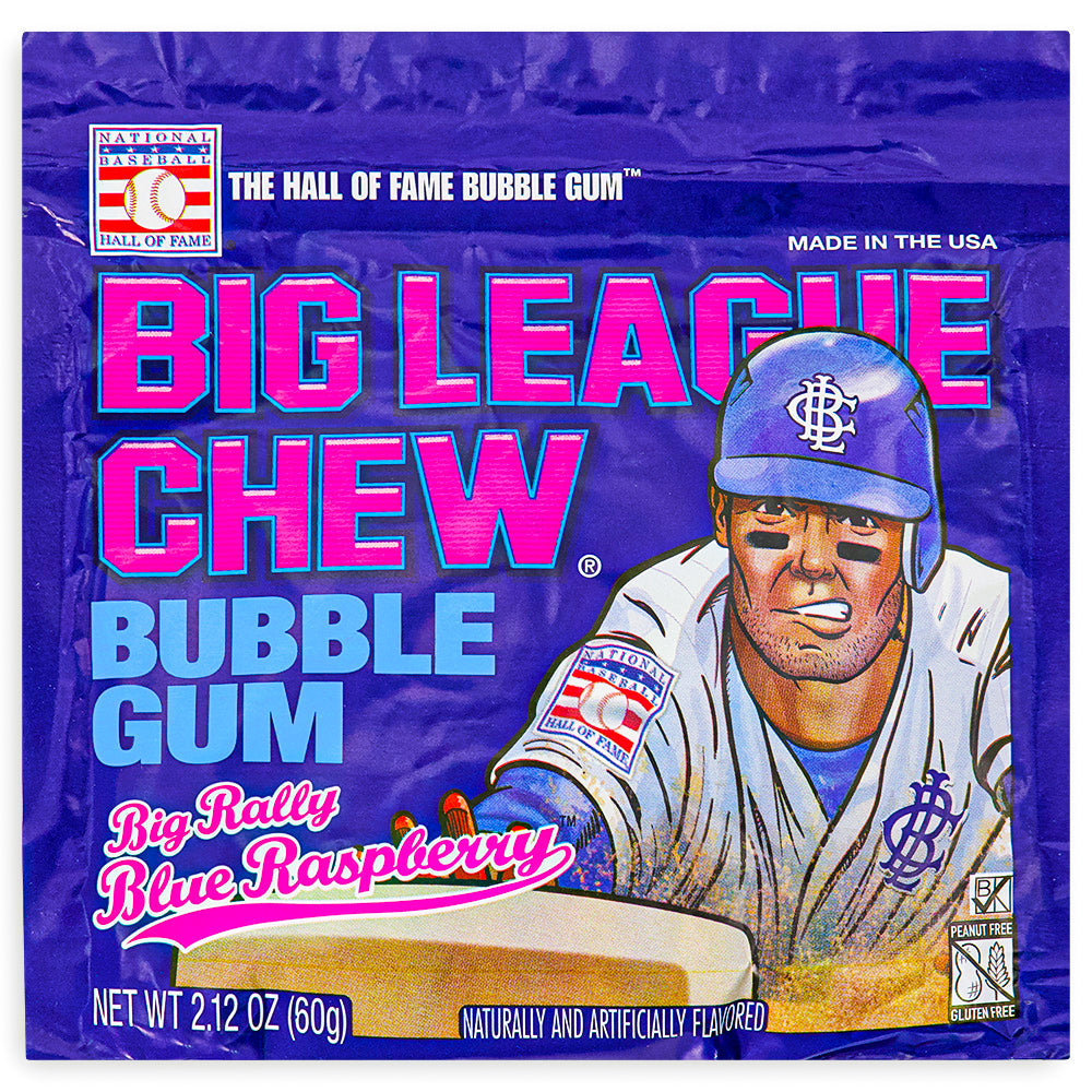 Big League Chew Bubble Gum - Big Rally Blue Raspberry | Candy