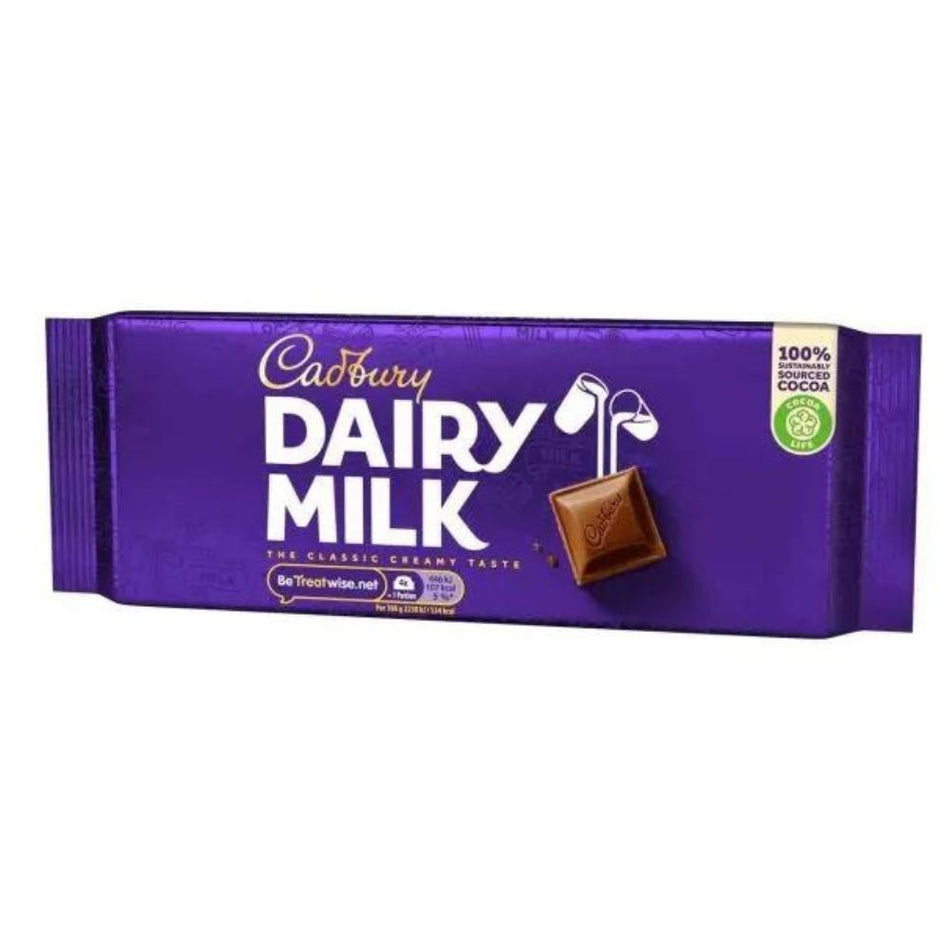 Cadbury Dairy Milk Bar UK 180g, Cadbury Chocolate, Cadbury Milk Chocolate, Cadbury, UK Candy, UK Chocolate