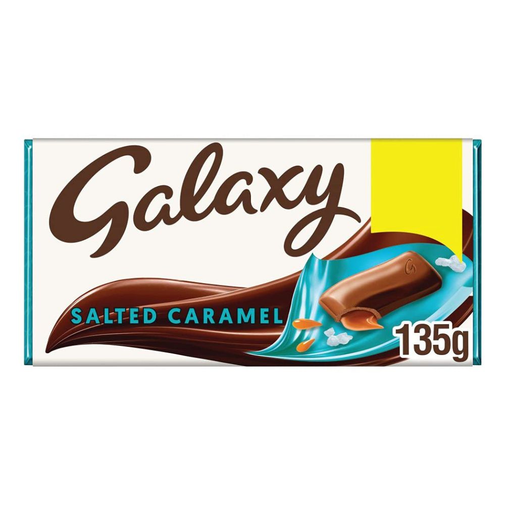 Galaxy Salted Caramel Chocolate Bar 135g - British Chocolate Bars
