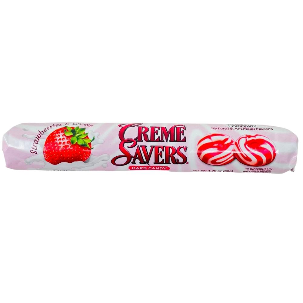Creme Savers Rolls Strawberries & Creme, Hard Candy, Hard Candies, Strawberry Flavor Candy, Strawberry Flavor Candies, Creme Savers, Strawberry Creme Savers 