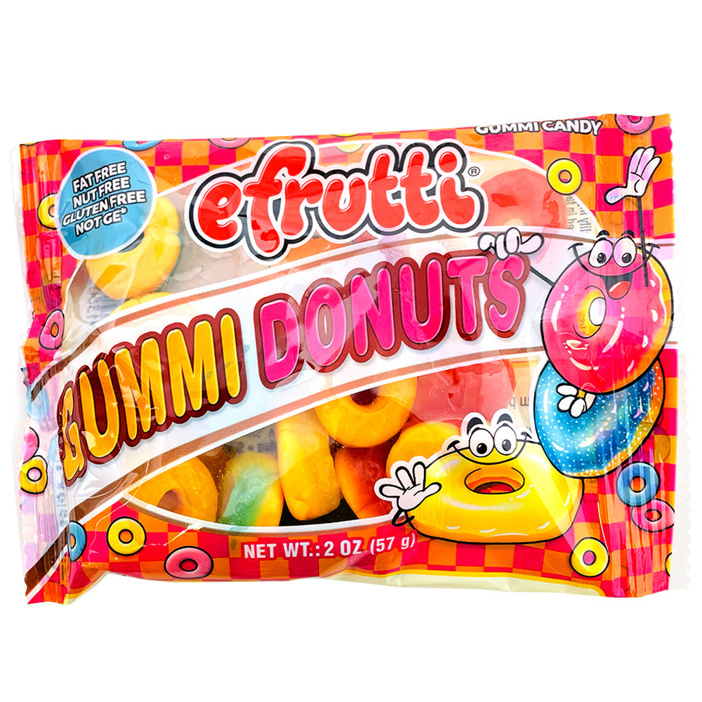 efrutti Gummy Donut Share Size-1.4oz, eFrutti Gummy Donut Share Size, Little bites of happiness, Colorful sprinkles and sugary fun, Burst of fruity flavor, Playful and delicious treat, Making everyday moments sweeter, Gummy donut experience, efrutti, efrutti gummy, efrutti gummies