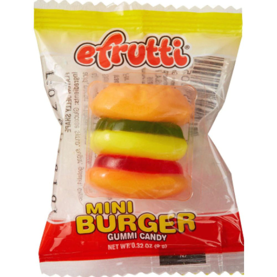 efrutti Gummi Burger Candy, Gummy Candy, Gummy Snacks, eFrutti Burger Gummy