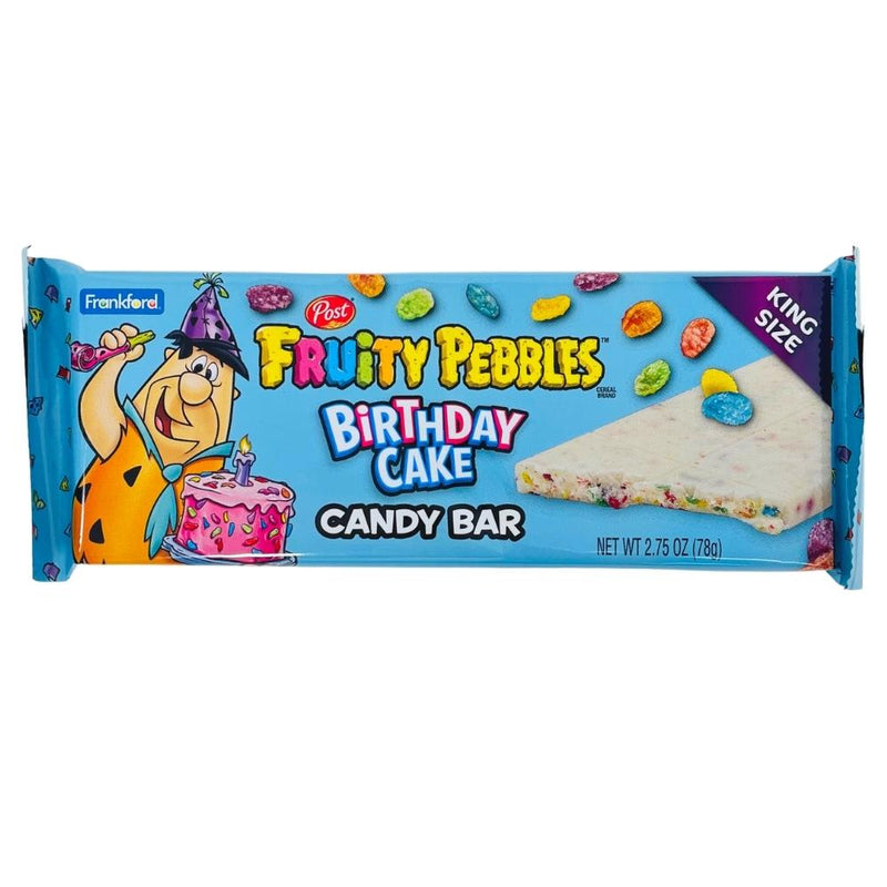 Fruity Pebbles Birthday Cake Bar King Size 2.75oz, Birthday Cake Flavor, Fruity Pebbles, Fruity Pebbles Chocolate