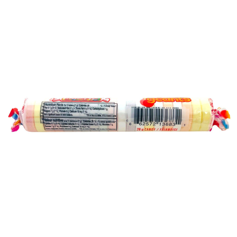 Giant Rockets Candy Back Nutrition Facts, Rockets, rockets candy, rocket candy, giant rocket