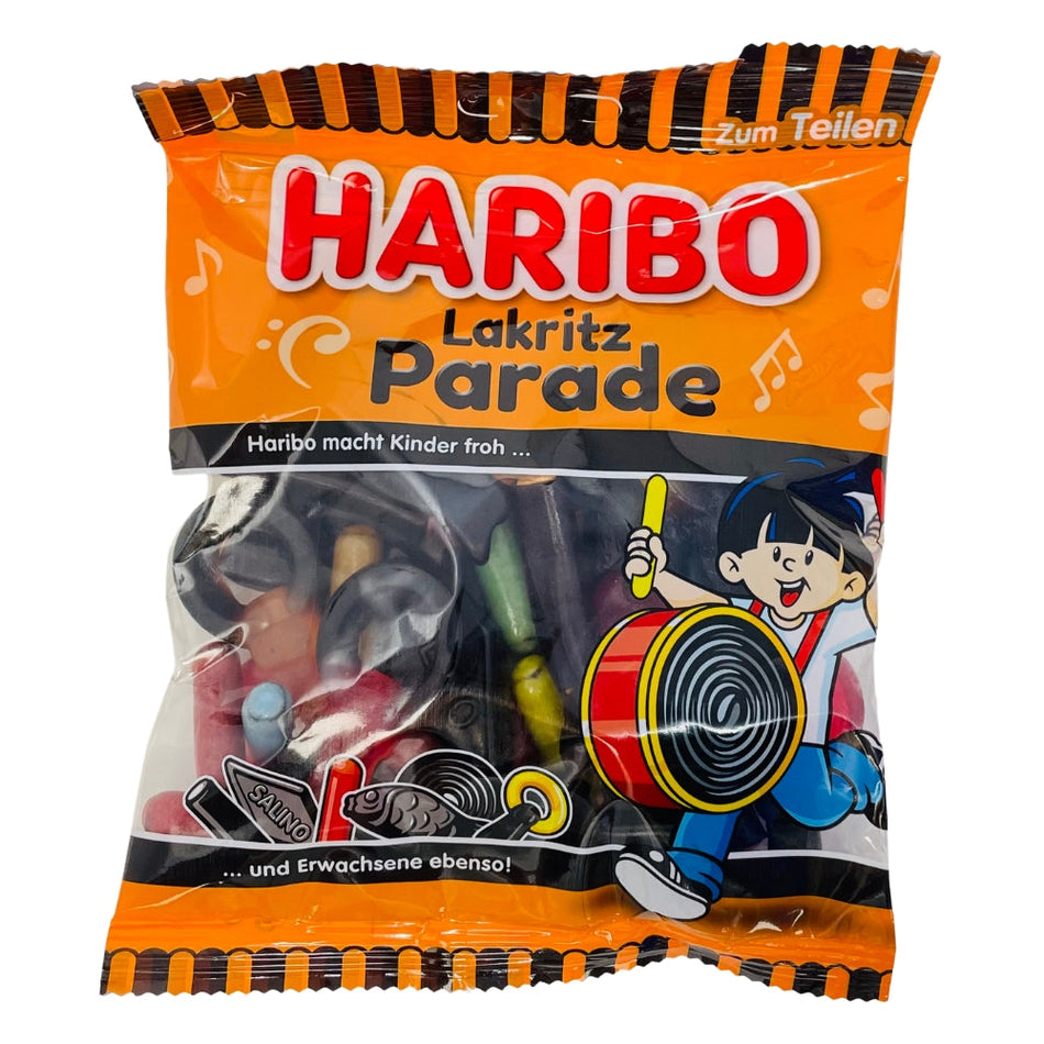 Haribo Lakritz Parade Candy- 200g, Haribo Lakritz Parade Candy, Licorice Lover's Dream, Whimsical Carnival, Licorice Treats, Candy Cravings, haribo, haribo gummy, haribo gummies, german candy, german gummies, gummy candy, gummies