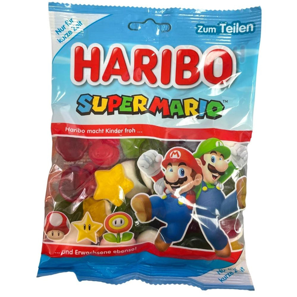 Haribo Super Mario Gummies 175g, Haribo, haribo gummy, haribo gummies, soft gummy, chewy gummies, chewy gummy, german candy, german haribo, haribo candy