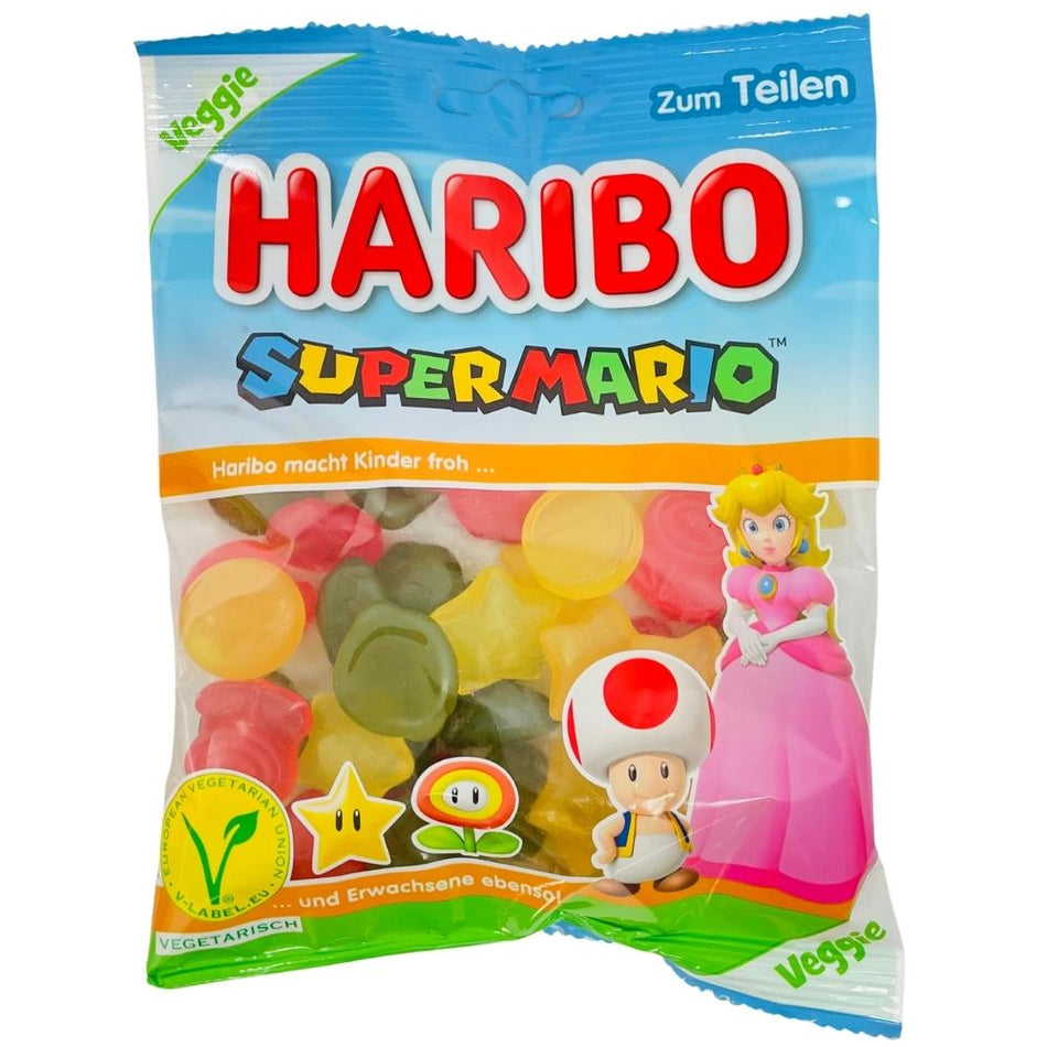 Haribo Super Mario (Vegetarian) 175g, Haribo, haribo gummy, haribo gummies, soft gummy, chewy gummies, chewy gummy, german candy, german haribo, haribo candy