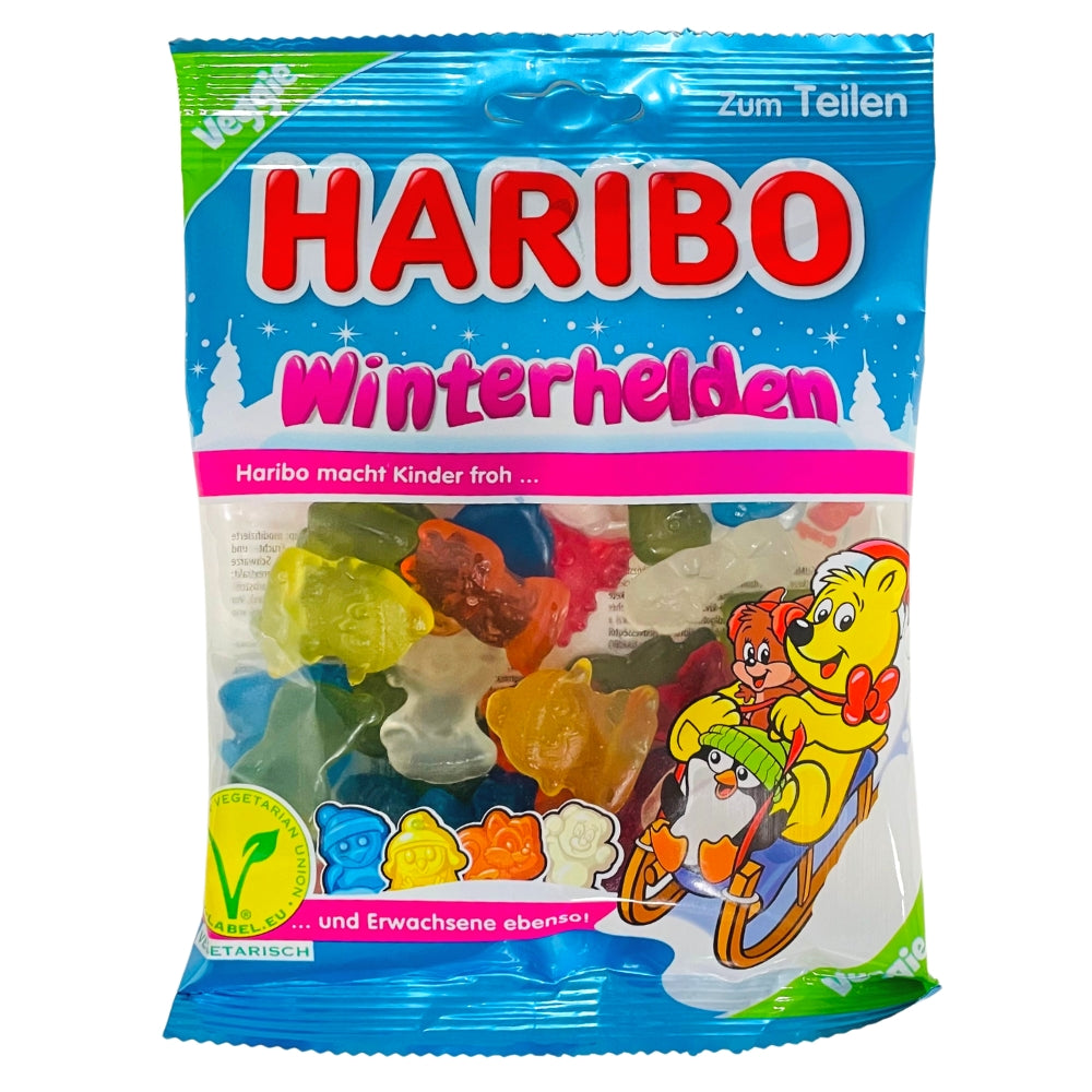 Haribo Winter Heroes Gummy Candy - 175g, Haribo, haribo gummy, haribo gummies, soft gummy, chewy gummies, chewy gummy, german candy, german haribo, haribo candy, fruit gummies, fruit gummy, christmas candy, christmas gummies