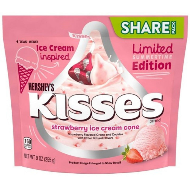 Hershey's Kisses Strawberry Ice Cream Cone 9oz