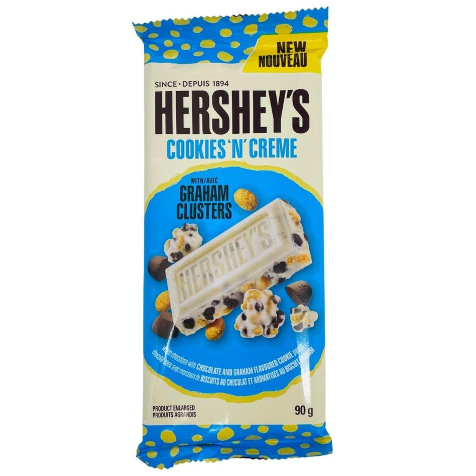 Hershey's Cookies and Creme w/ Graham Clusters 90g - Canadian Chocolate Bars