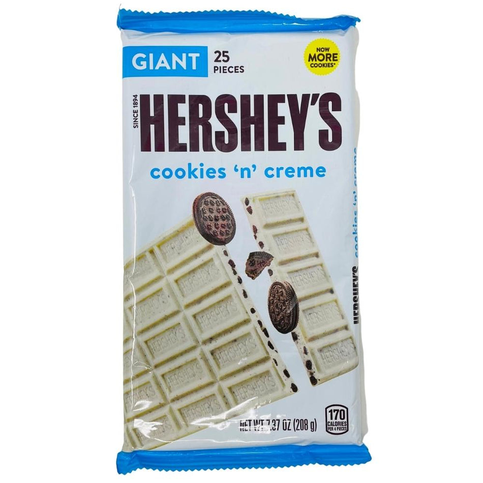 Hershey's Cookies 'N' Creme Giant Bar - 7.37oz, Hershey's Chocolate, Hershey's Chocolate Bar, Cookies n Creme Chocolate 