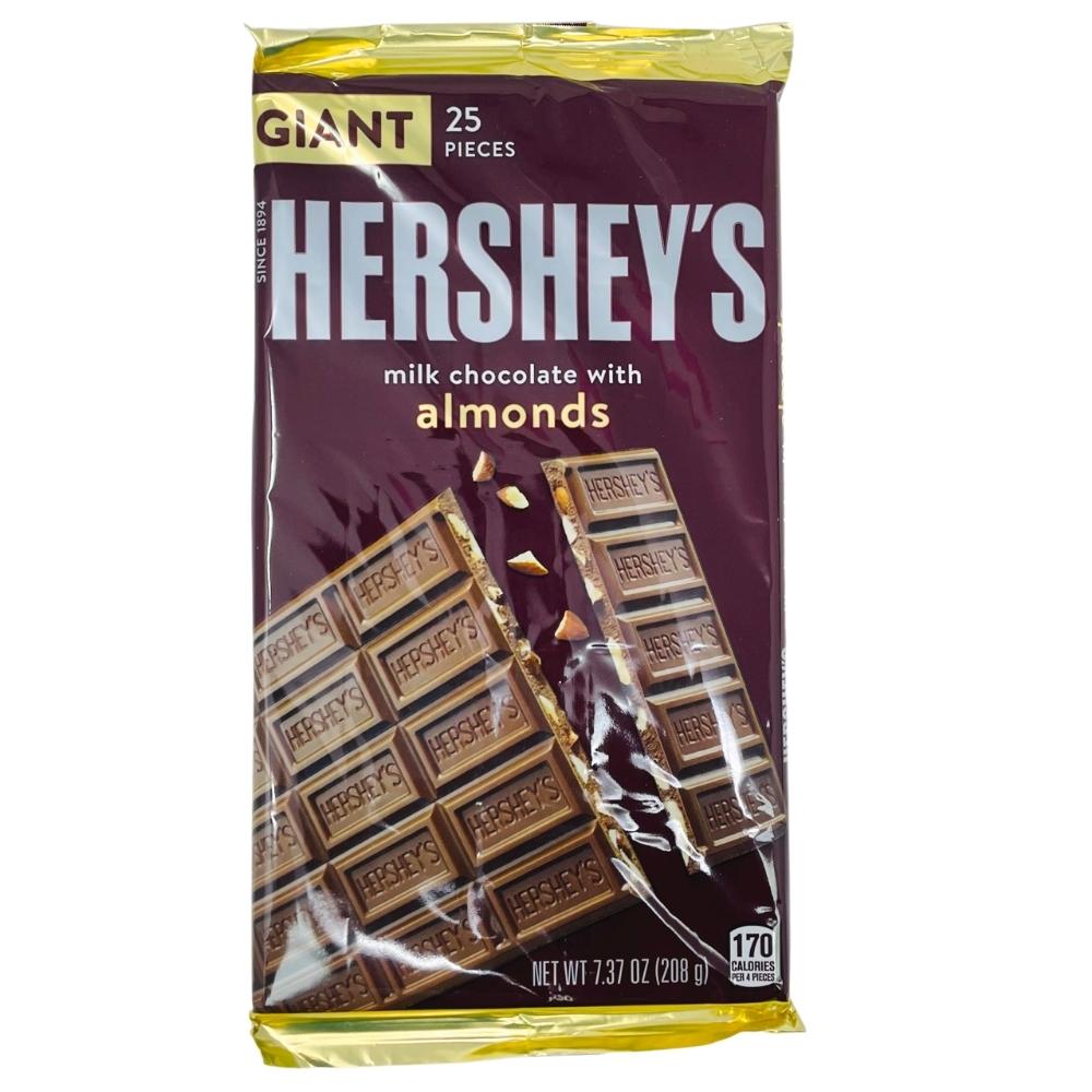 Hershey's Giant Milk Chocolate w/ Almonds Bar 7.37oz