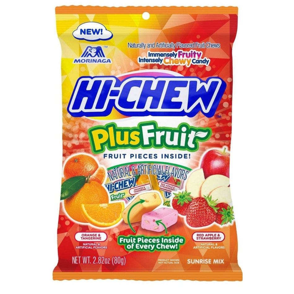 Hi-Chew Plus Fruit 2.82oz, Hi-Chew Candy, Hi Chew Candy, Japanese Candy, Hi Chew