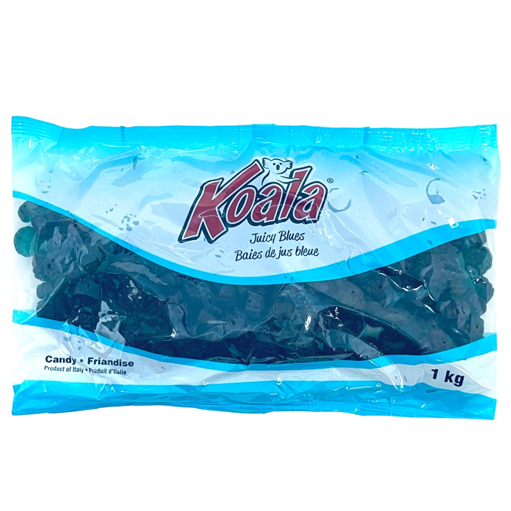 Koala Juicy Blues Candies - 1 kg, gummie candy, gummy candy, fun gummies, soft gummies, fruity gummies, soft gummy, blue candy, blue gummy, blue gummies, bulk candy, bulk gummies