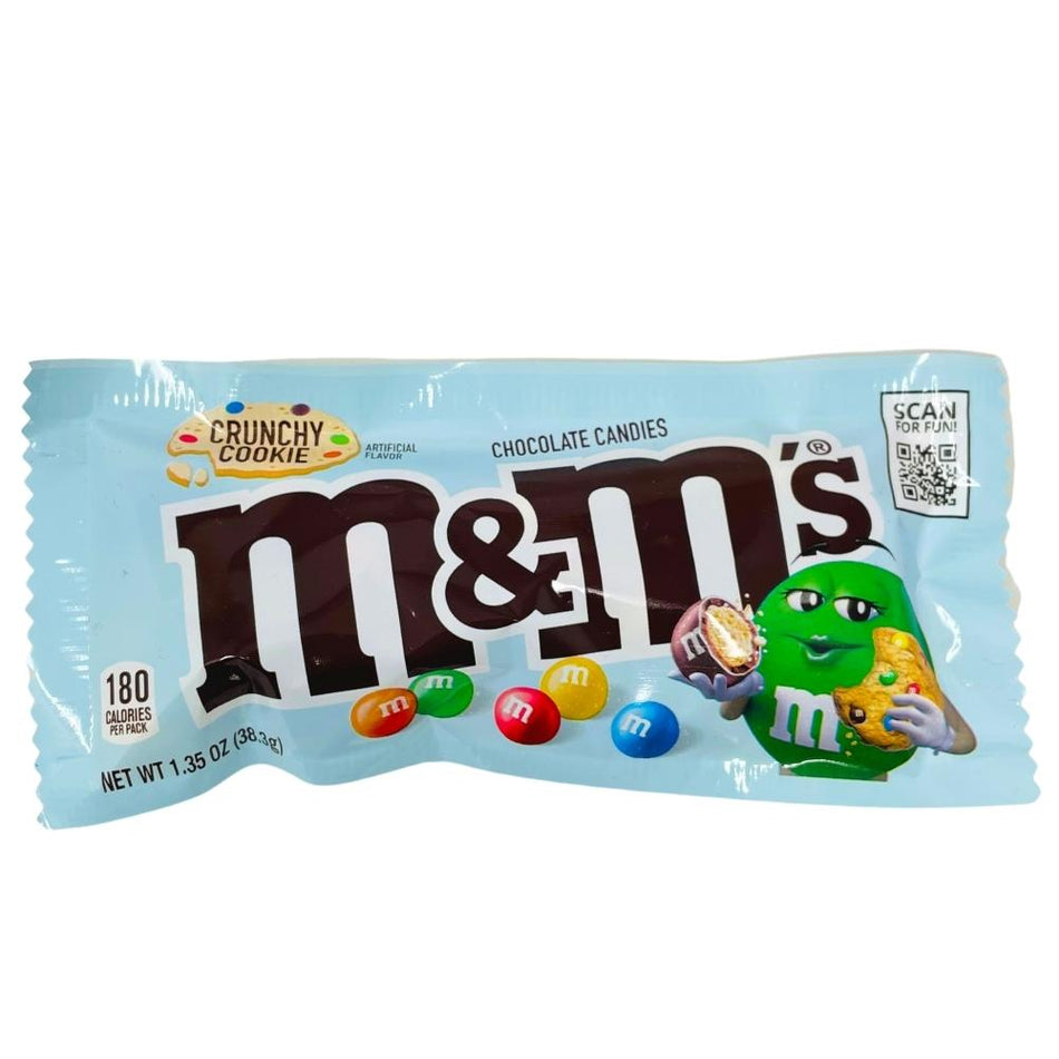 M&M's Crunchy Cookie Candies 1.35oz, m&m flavors, m&m candy, m&m chocolate