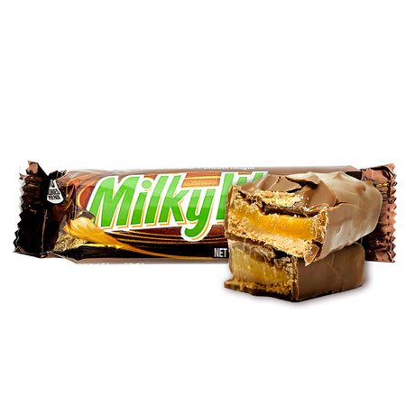 Milky Way Bar 1.84oz Chocolate Opened, chocolate bar, milky way chocolate, nougat chocolate bar, caramel chocolate, milky way, milky way chocolate bar