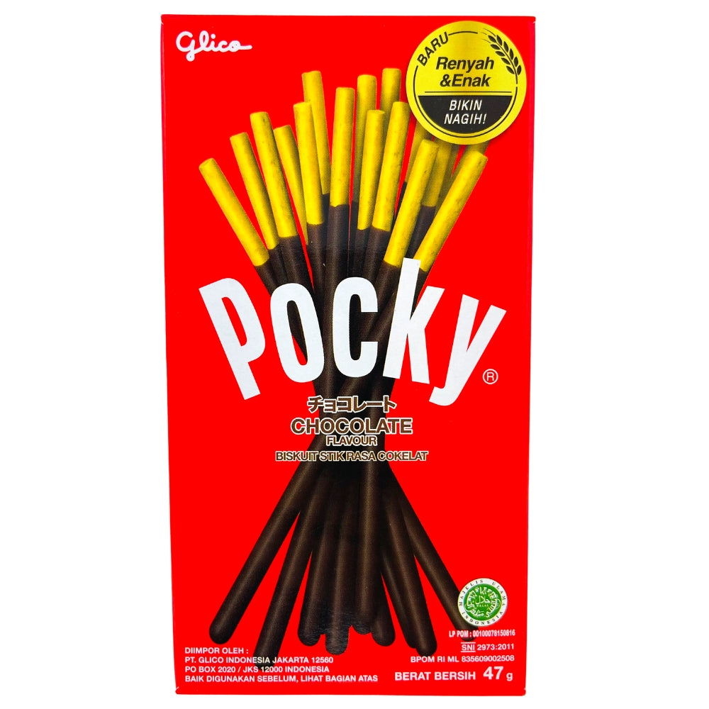Pocky Sticks Original Chocolate 45g (Indonesia), Pocky, pocky sticks, pocky stick, indonesia chocolate, indonesian chocolate, exotic candy