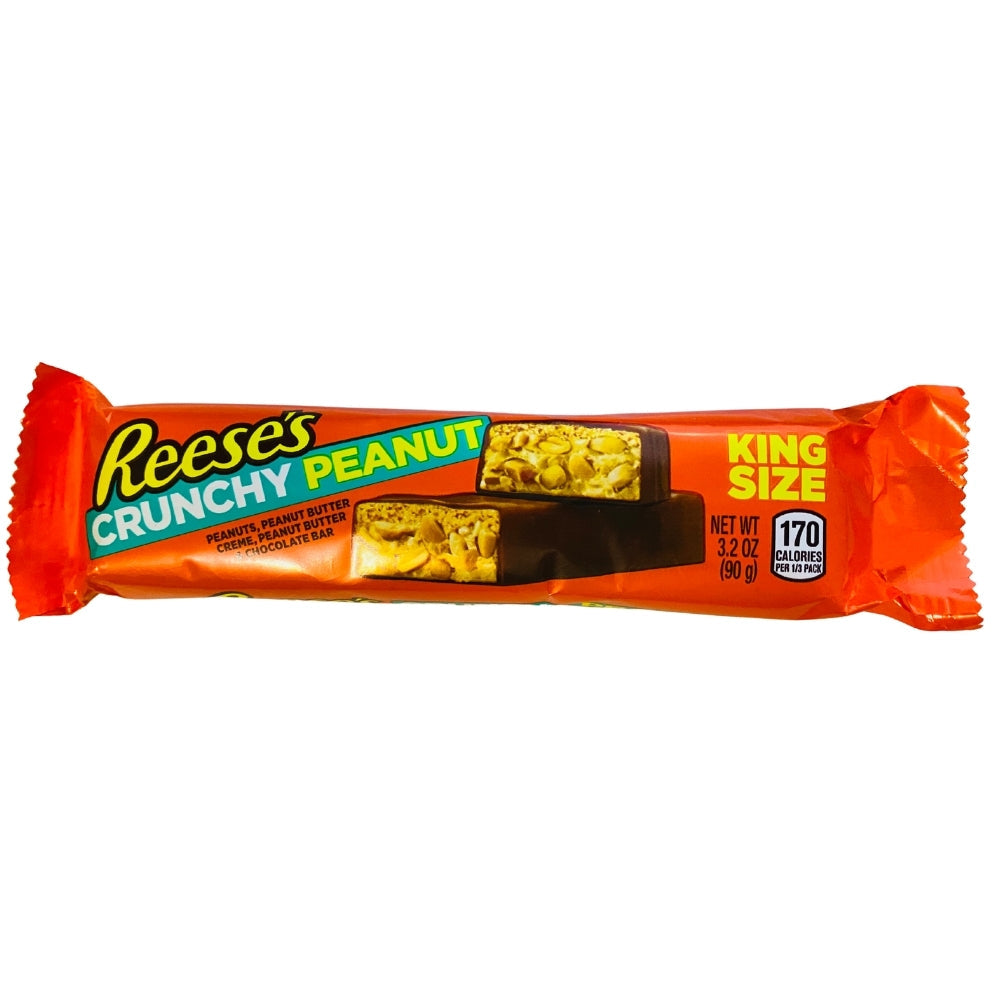 Reese's Crunchy Peanut King Size Bar 3.2oz, Reese's Crunchy Peanut, King Size Bar, Whimsical Delight, Creamy Peanut Butter, Milk Chocolate Coating, Nutty Crunch, Satisfying Snack, On-the-Go Treat, Cozy Indulgence, Irresistible Flavor, reeses peanut butter cups, reeses chocolate, reeses cups, reeses peanut cups