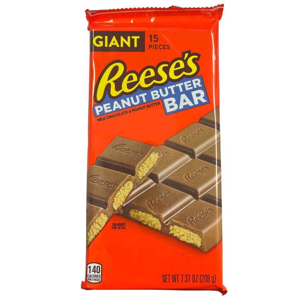 Reese's Peanut Butter Giant Bar 6.8oz, Reeses, reeses chocolate, reeses cups, reeses peanut butter cups, peanut butter cups, reeses chocolate bar