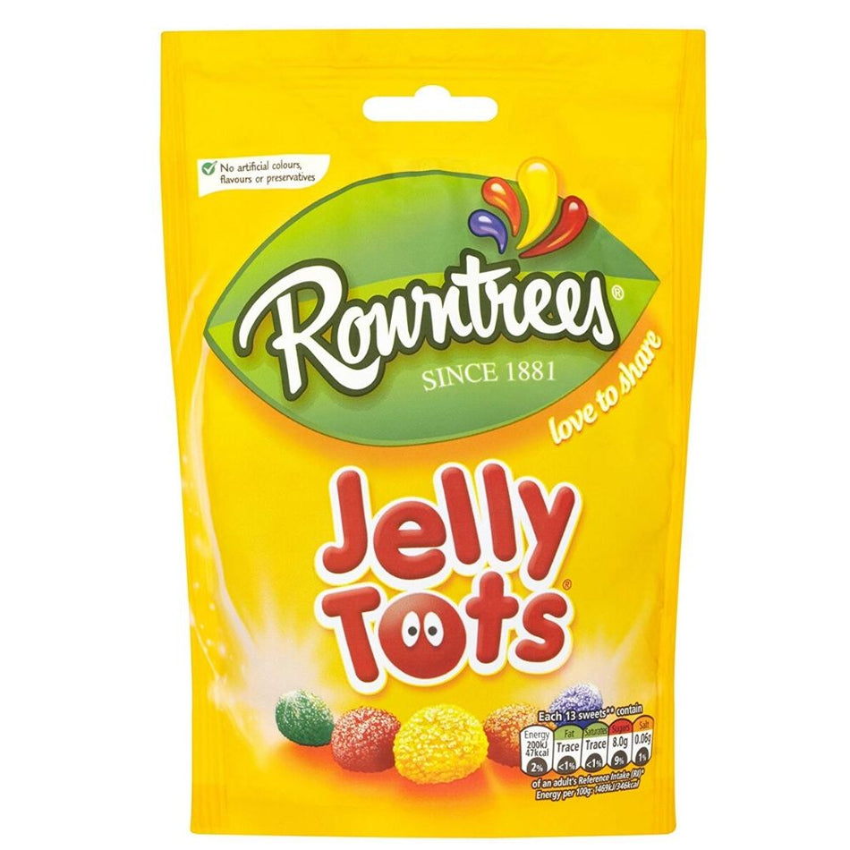 Rowntrees Jelly Tots Candy 150g - British Candy