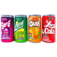 Soda Can Fizzy Candy (6 pack) Flavors Grape Lemon Lime Orange Cola, Soda Can Fizzy Candy, Fizzy candy flavors, Miniature soda cans, Effervescent snacking, Soda-inspired sweets, Pop and fizz candy, Burst of flavor, Whimsical candy, Kid-friendly treats, Soft drink candy, Cola candy, Lemon-lime flavor, Orange soda candy, Satisfying snack, Playful sweets