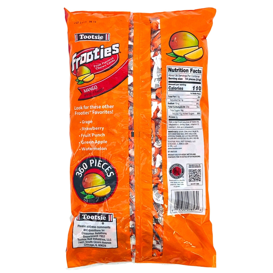 Tootsie Roll Frooties Mango Candy - Nutrition Facts, tootsie roll frooties mango candy, tootsie roll frooties mango, mango tootsie roll frooties, tootsie roll mango candy, frooties mango candy, tootsie roll, tootsie roll candy, tootsie roll mango, tootsie roll tropical candy