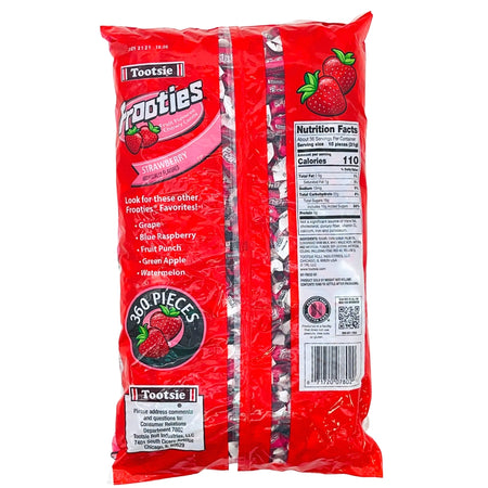 Tootsie Roll Frooties Strawberry Candy - Nutrition Facts, tootsie roll, tootsie roll candy