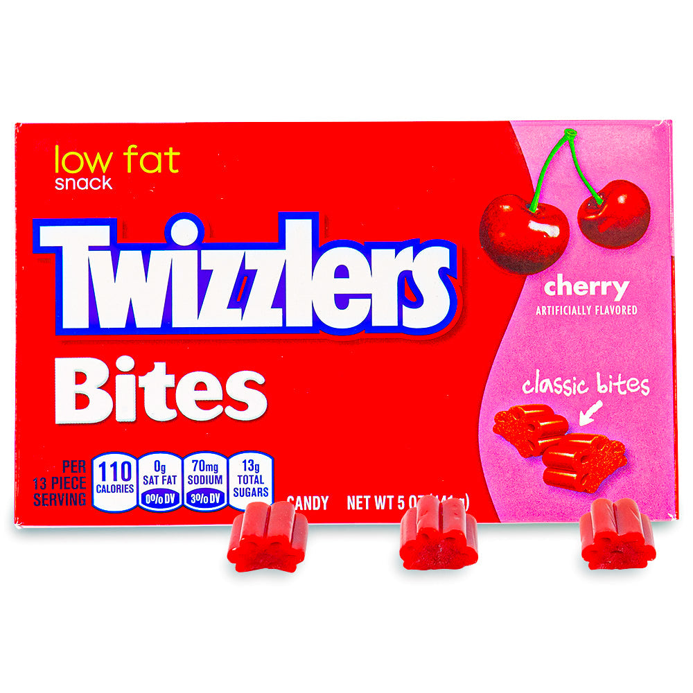 Twizzlers Bites Cherry - Movie Theater Candy  5oz - Twizzler Candy