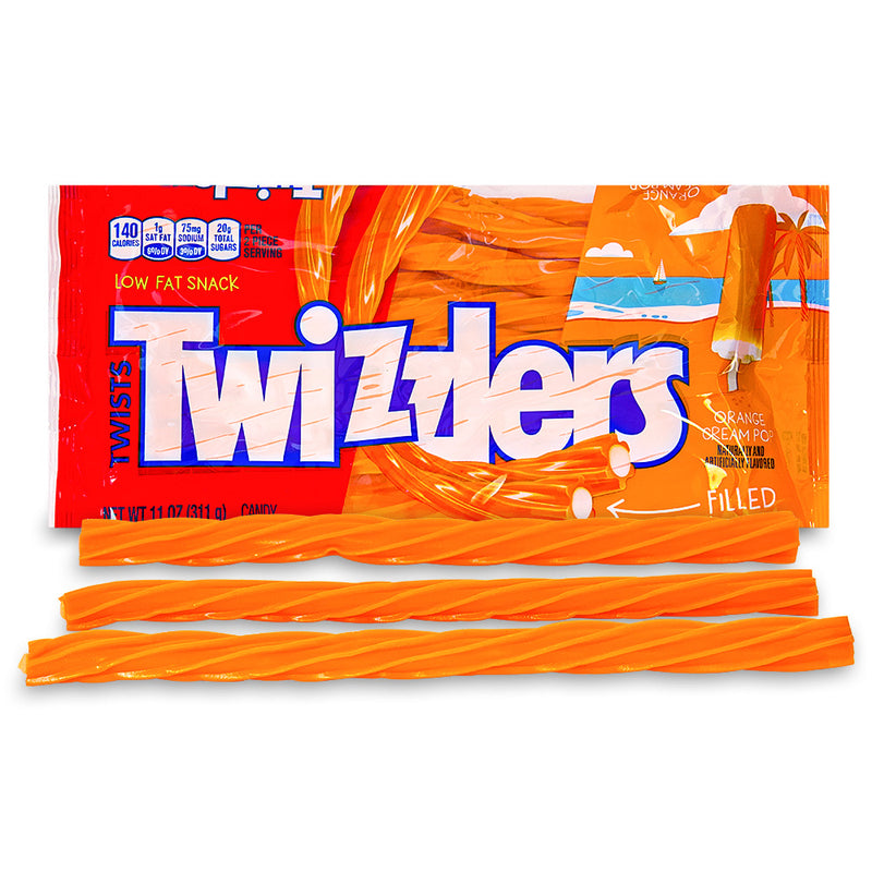 Twizzlers Twists Orange Cream Pop 11oz - Twizzlers